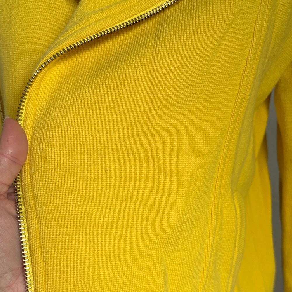 Lauren Ralph Lauren Knit Motorcycle Jacket Ladies Large - Picture 6 of 6